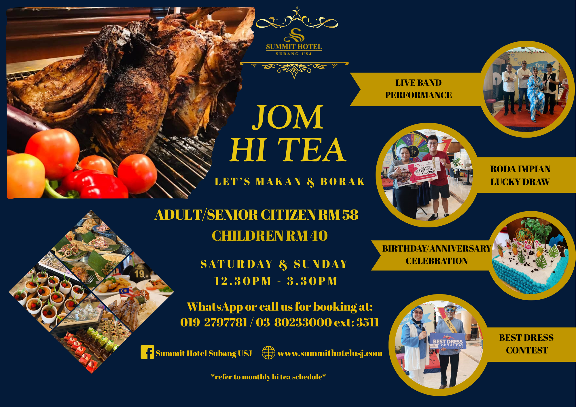 Saturday & Sunday Hi Tea